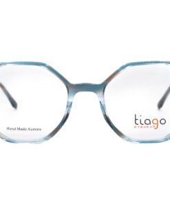 اطار طبي TIAGO للنساء مضلع لون شفاف و أزرق - 7428 C3