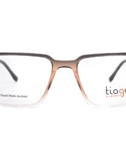 اطار طبي TIAGO للرجال مستطيل لون بيج شفاف - 7304 C6