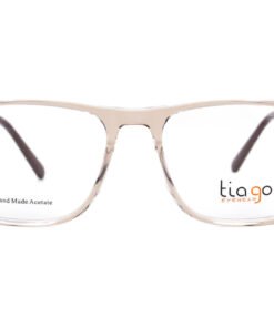 اطار طبي TIAGO للرجال مستطيل لون بيج شفاف - 7363 C6