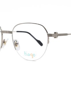 اطار طبي TIAGO للرجال والنساء دائري لون فضي - CT0446O C2