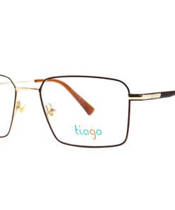 اطار طبي TIAGO للرجال مستطيل لون بني و ذهبي - 4521 C3