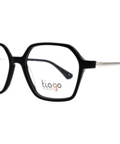 اطار طبي TIAGO للنساء مربع لون أسود و فضي - 7413 C1