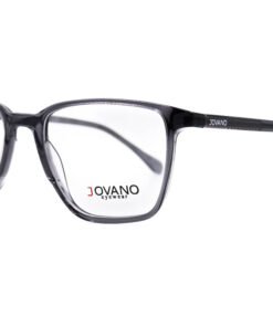 اطار طبي JOVANO للرجال والنساء مستطيل رمادي شفاف - 7542 C8