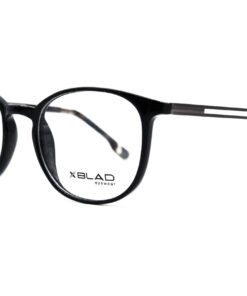 اطار طبي XBLAD للرجال دائري لون أسود و رمادي غامق - TR80114 C1