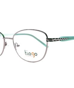 اطار طبي TIAGO للنساء كات آي لون فضي و أخضر - 4551 C4
