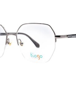 اطار طبي TIAGO للنساء مضلع لون فضي و رمادي - 4508 C2