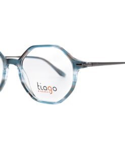 اطار طبي TIAGO للنساء مضلع لون شفاف و أزرق - 7428 C3