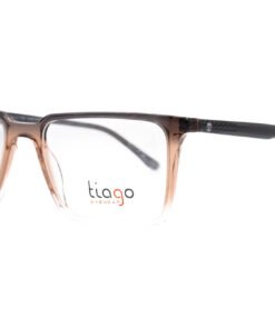 اطار طبي TIAGO للرجال مستطيل لون بيج شفاف - 7304 C6