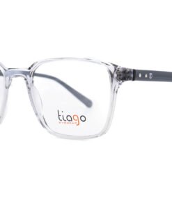 اطار طبي TIAGO للرجال مربع رمادي شفاف - 7369 C2