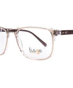 اطار طبي TIAGO للرجال مستطيل لون بيج شفاف - 7363 C6
