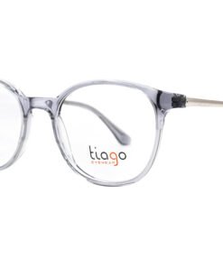 اطار طبي TIAGO للرجال والنساء دائري لون شفاف - 7410 C7